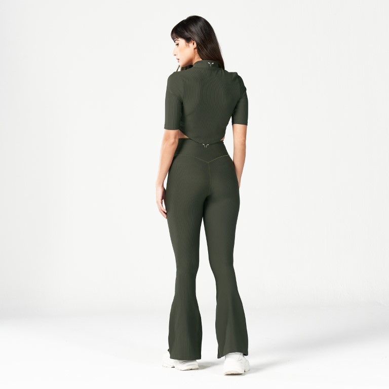 CODE FLARE IT UP LEGGINGS - KHAKI